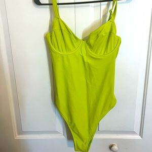 AERIE lime green swimsuit